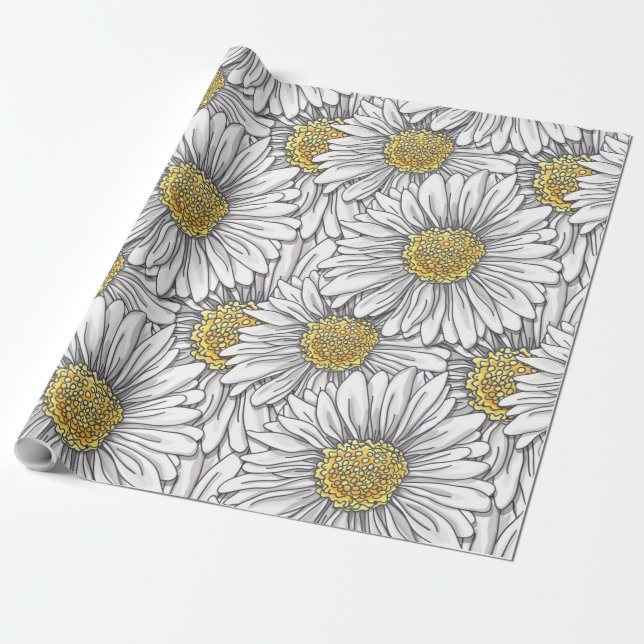 Daisies Geschenkpapier (Ungerollt)