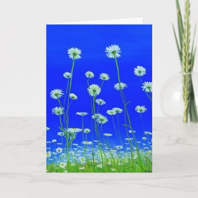 Daisies greeting card for any chance karte (Vorderseite)