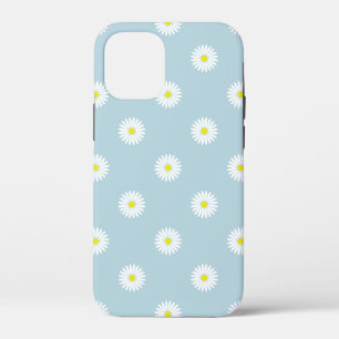 Daisies Illustratives Muster auf blass blau Case-Mate iPhone Hülle