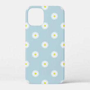 Daisies Illustratives Muster auf blass blau Case-Mate iPhone Hülle