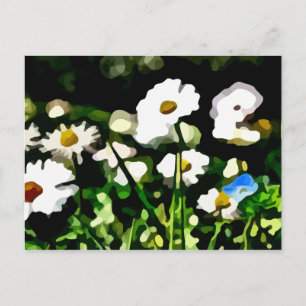Daisies in der Wiesenmalerei Postkarte