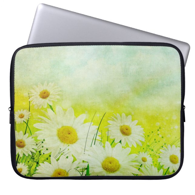 Daisies Laptopschutzhülle (Vorderseite)