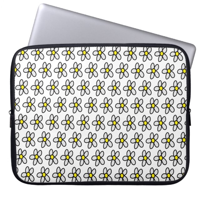 Daisies Laptopschutzhülle (Vorderseite)