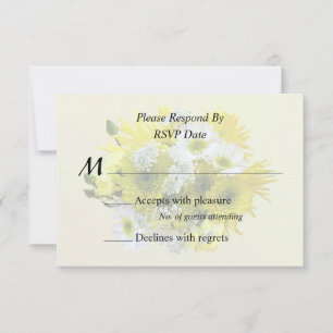 Daisies, Mama und Königin Anne's Lace Bouquet RSVP Karte