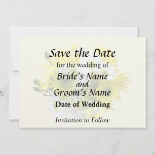 Daisies, Mama und Königin Anne's Lace Bouquet Save The Date