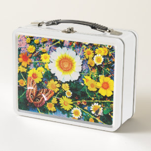 Daisies May Metal Lunchbox