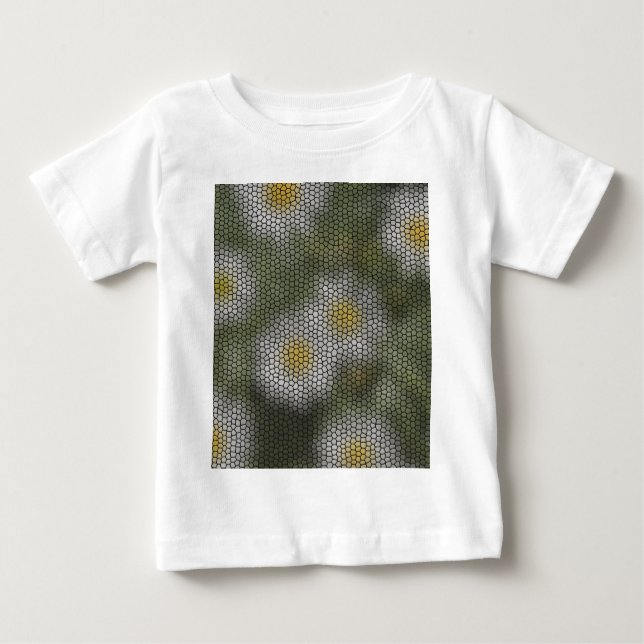 Daisies moderner künstlerischer Stil Baby T-shirt (Vorderseite)