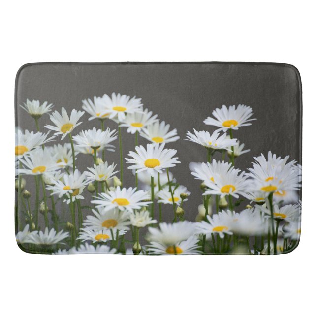 Daisies on Gray Badematte (Vorderseite)