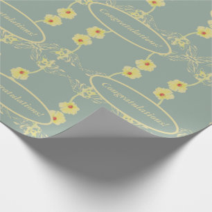 Daisies on Gray Custom Greeting Geschenkpapier