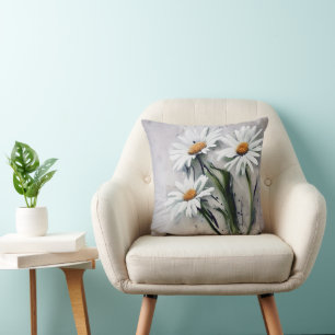 Daisies on Grunge Kissen
