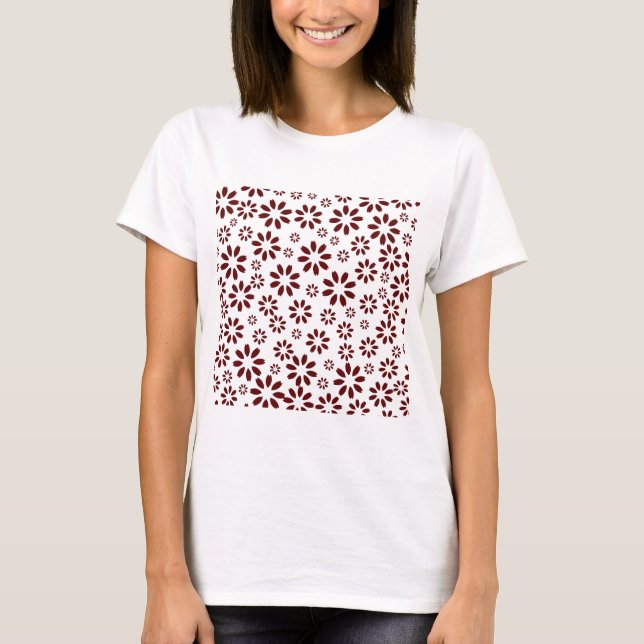 Daisies Pattern Einfach Stilvolle Summer Women's T-Shirt (Vorderseite)