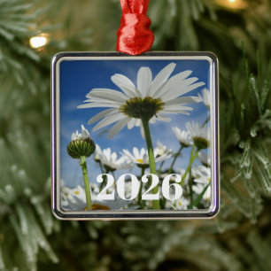 Daisies Reaching für den Himmel Ornament Aus Metall