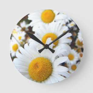 Daisies Runde Wanduhr