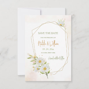Daisies Save the Date Card Einladung