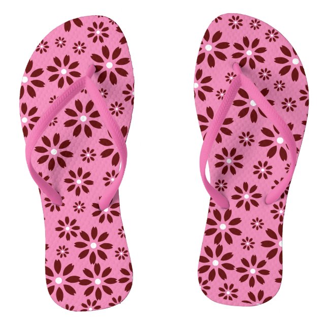 Daisies Simple Stylish Summer Women's Flip Flops (Fußbett)