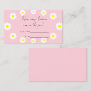 Daisies - Wie viele Molkereien sind im Glas Begleitkarte