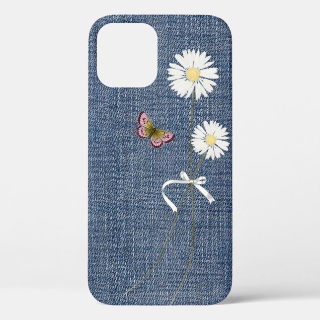 Daisies zum Fall Denim Case-Mate iPhone Hülle (Rückseite)