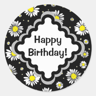Daisis - Happy Birthday Round Sticker