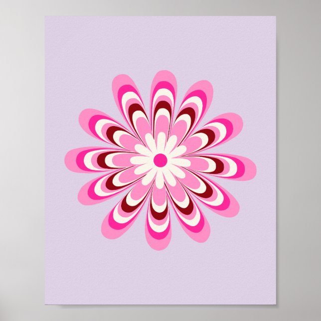 Daisy 03 Lavender Poster (Vorne)