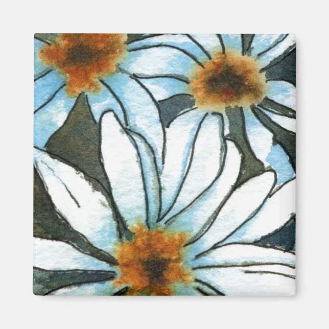 "Daisy #1" Floral Magnet (Vorne)