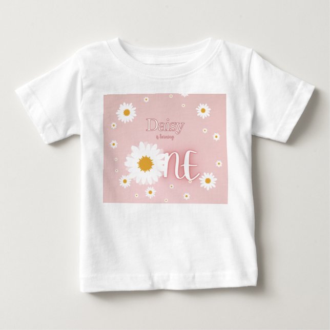 Daisy 1. Geburtstag Baby T-shirt (Vorderseite)