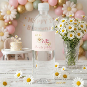 Daisy 1. Geburtstag - Ist sie nicht einfach EINfac Wasserflaschenetikett