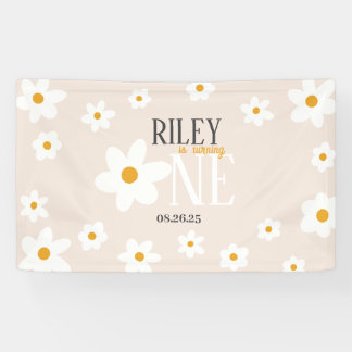 Daisy 1. Geburtstagsbanner Banner