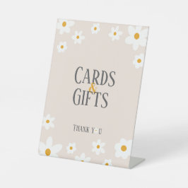 Daisy 1. Geburtstagskarte & Geschenke Unterschrift Sockelschild