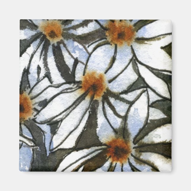 "Daisy #2" Floral Magnet (Vorne)