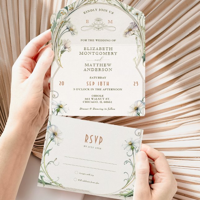 Daisy All in One Wedding Einladung von Mucha (Von Creator hochgeladen)