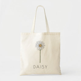 DAISY April Geburtstag Blume Individuelle Name Tot Tragetasche