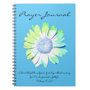 Daisy Art Aquamarin Green Bible Verse Prayer Journ Notizblock
