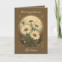 Daisy Art Nouveau Eleganz Geburtsmonatsblume