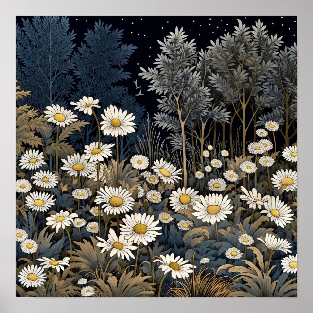 Daisy Art Print Poster (Vorne)