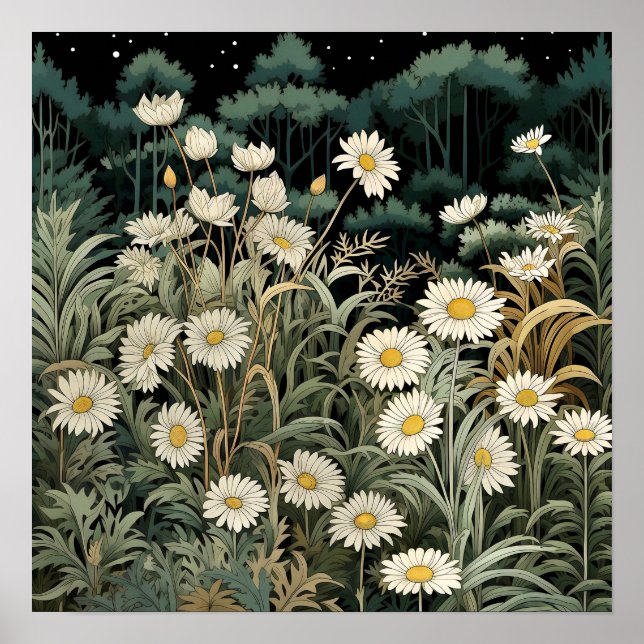 Daisy Art Print Poster (Vorne)