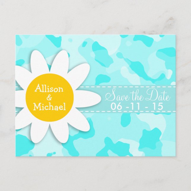 Daisy auf der Camouflage Celeste; Camouflage Ankündigungspostkarte (Vorderseite)