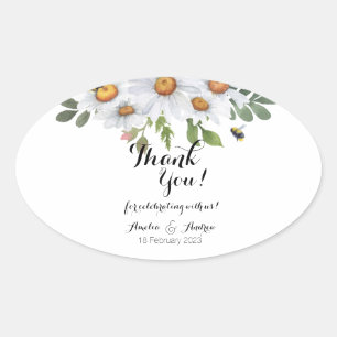 Daisy - Aufkleber länglich