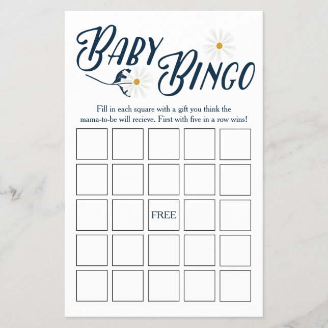 Daisy Baby Bingo Game Flyer (Vorne)