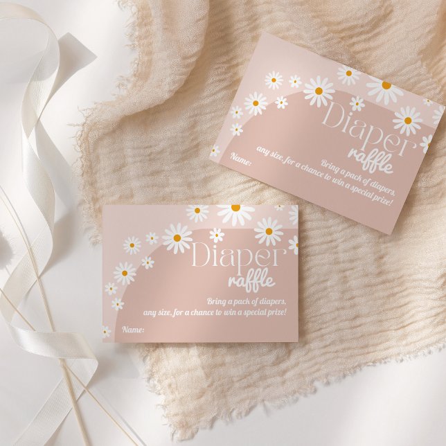 Daisy Baby in bloom Boho Girl Baby Duschdieger Begleitkarte (Von Creator hochgeladen)