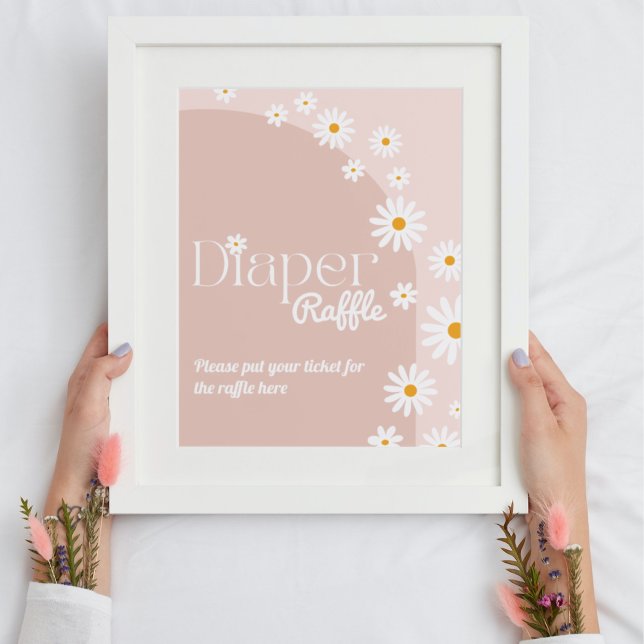 Daisy Baby in bloom Boho Girl Baby Duschdieger Poster (Von Creator hochgeladen)