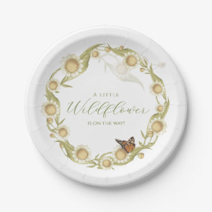 Daisy Baby in Bloom Diaper Raffle Wildblume Pappteller