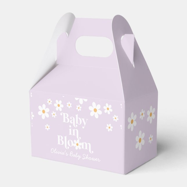Daisy Baby in Bloom Retro Baby Showbox Geschenkschachtel (Vorderseite)