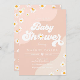 Daisy Baby Shower Boho Hippy Vibes Baby Shower Einladung