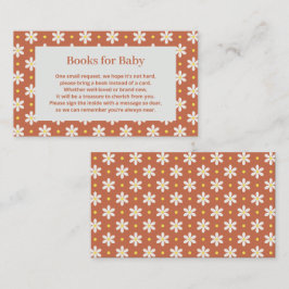 Daisy Baby Shower Buchwunsch Begleitkarte