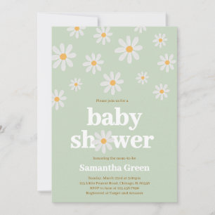 Daisy Baby Shower Einladung
