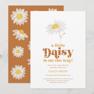 Daisy Baby Shower Einladung