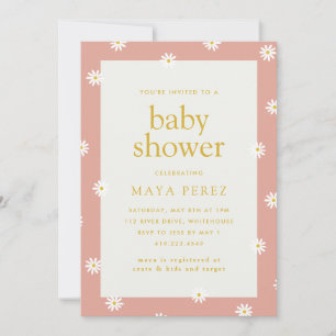 Daisy Baby Shower Einladung