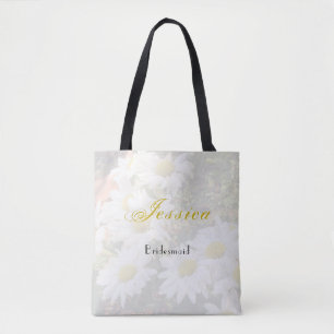 Daisy Background Gelb und Grau Bridesmaid