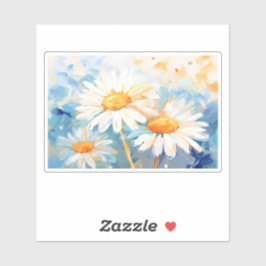 Daisy Background Malerei Aufkleber