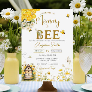 Daisy Bee Baby Shower Mommy zu Baby Dusche Einladung